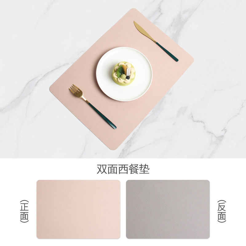 Amazon ペブルドレザープレースマットコースター火傷防止テーブル断熱マットホテル両面洋食プレースマットコーヒーマット|undefined