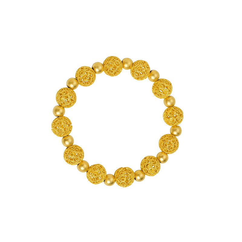 Sha Jin China estilo ling ling ling pulsera de marea nacional de mujer hortenida loto imitación cadena de perlas de oro fabricantes Yiwu al por mayor joyerías al por mayor image 6
