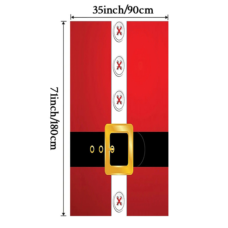 Lámparas de color de Navidad cubierta de tela decoración puerta de poliéster de alta densidad tela de fondo de Año Nuevo fiesta de puerta de entrada amueblado tapices