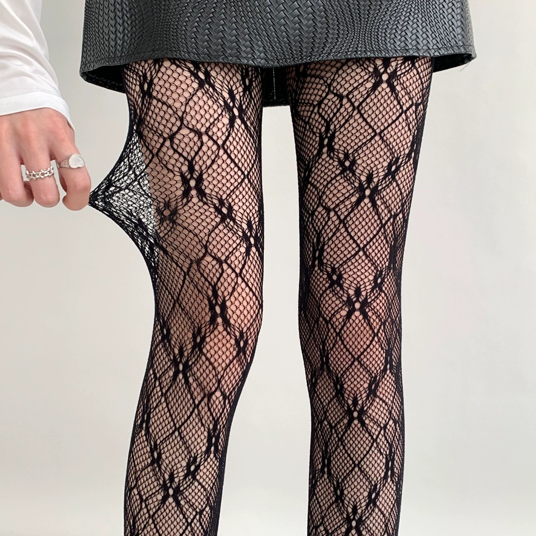 Summer Retro Tights (Women) — Lace Fishnet, One Size, Multiple Patterns