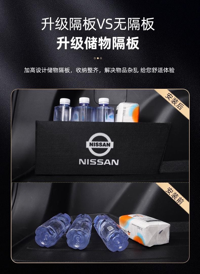 Suitable for Nissan Xiao Ke trunk mat 25 honor surrounded TPE box mat 24 durable interior new