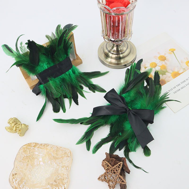 Halloween nuevo Amazon venta caliente plumas juego de baile vestido de gala desfile espectáculo accesorios de vestuario