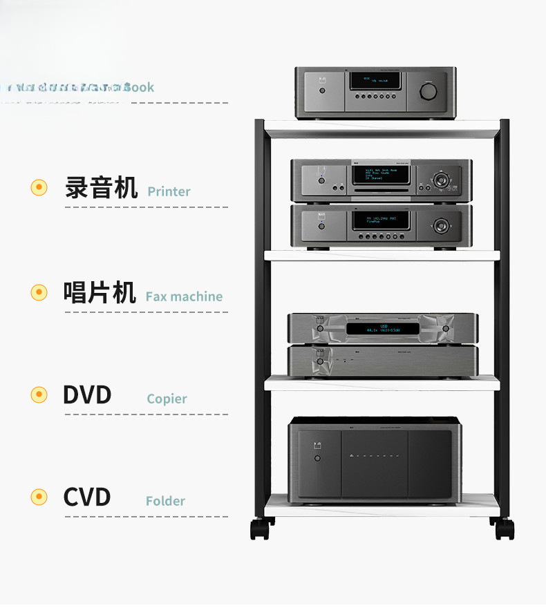 Amplifier Rack, Multi-Layer Amplifier Tuning Stand, Multi-Functional Equipment, Simple Hifi Cabinet, Speaker Stand