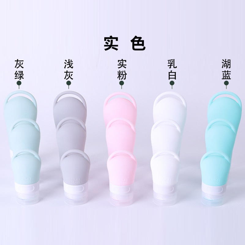 Viajar botella de subempaque portátil al por mayor loción loción de loción juego de botella vacía pequeña botella de subempaque de silicona de grado alimenticio