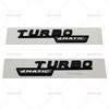 Turbo amg 4MATIC+labeling is suitable for Mercedes-Benz 17-21 leaf board car labels