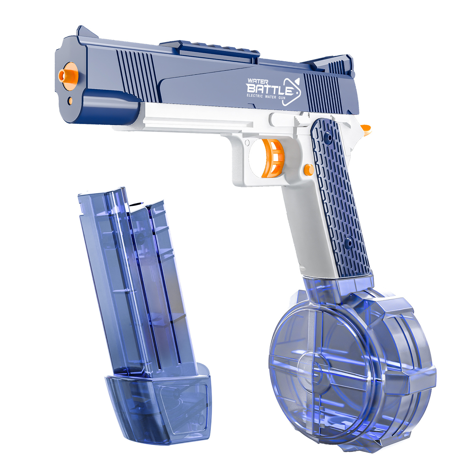 Pistolas de agua eléctricas para niños cuidadosamente seleccionadas, con gran capacidad, absorción automática de agua, pistolas de agua de alta presión, juguetes de agua transfronterizos, pistolas de agua