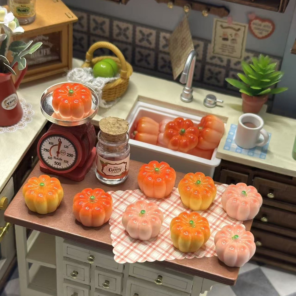 Miniaturas de Comida para Casa de Muñecas de Resina Decorativas para Escritorio