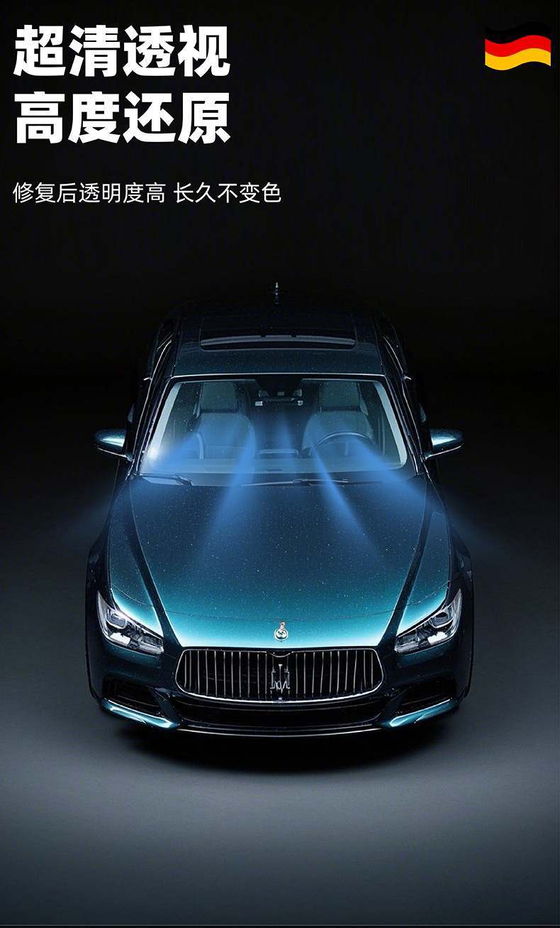 Suitable for Car Glass Crack Repair Liquid, Front Windshield Crack Repair Special Scratch Reducer, Crack-Free