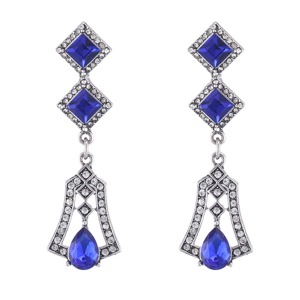 creative retro long earrings drop-shaped