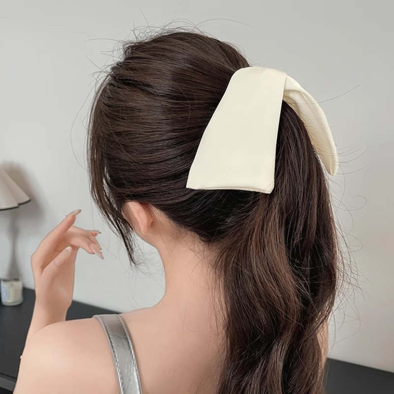 Orejas de conejo coreano de alto nivel de sensibilidad perfumada broca de cabello para mujeres detrás de la cabeza 2024 nuevo artefacto de cola de caballo simple adornos de cabello