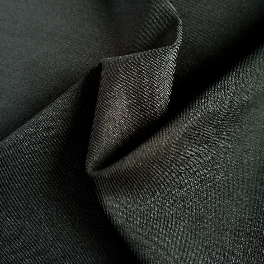 25#B 铜涤纶单面针织针织弹力减少细菌除臭布料运动护具面料