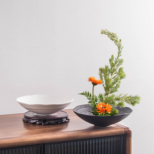 Ceramic Chinese-Style Jianshan Flower Arrangement Indoor Green Plant Potted Plant