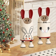 新しい高品質のクリエイティブでかわいい収納バケツ、リビングルーム、トイレ、寝室、家庭用の大きな大容量の紙バスケットゴミ箱