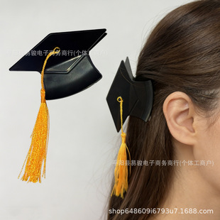 �羳Graduation Cap Hair Claw���Iñ�lצ ��yʽ�ɐ۟��NŮʿ�l
