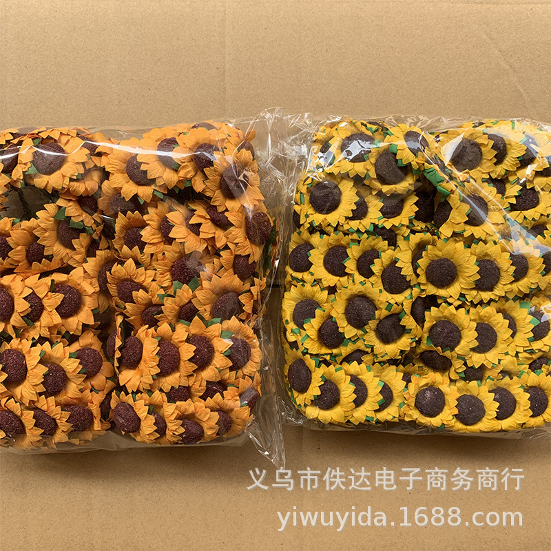 Sunflower paper flower simulation sunflower candy box decorative gift flower handmade diy accessories flower factory wholesale Sunflower paper flower simulation sunflower candy box decorative gift flower handmade diy accessories flower factory wholesale