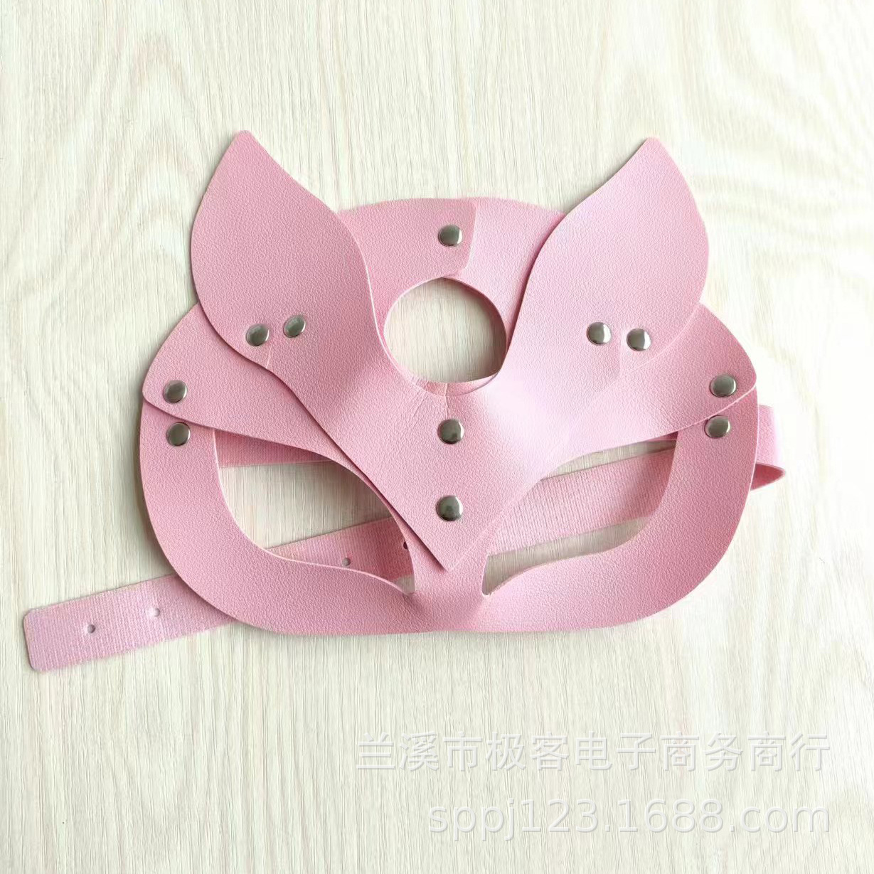 Moda de cuero negro discoteca máscara de baile de máscara de Halloween exagerada máscara de fiesta máscara de ojos Europa y América