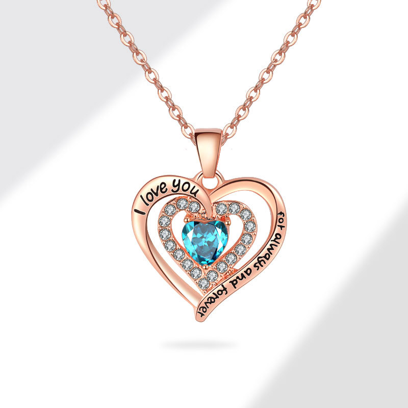 8g Weight Copper Pendant Material Zircon Inlay Material Pendant Necklace Classification Copper Chain Material 1 Piece Quantity Casual, Holiday, Daily Occasion Copper Material Letter, Heart Shape Pattern Women's Gender Plating Design Elegant, Lady Style Copper Plating Letter Heart Shape Zircon Pendant Necklace 9