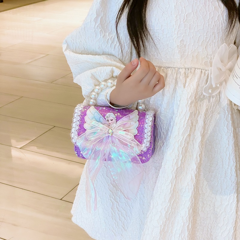 Bolsos para niñas, bolsos de dibujos animados para niñas, bolsos de estilo encantador, bolsos de hombro para bebés, bolsos de princesa