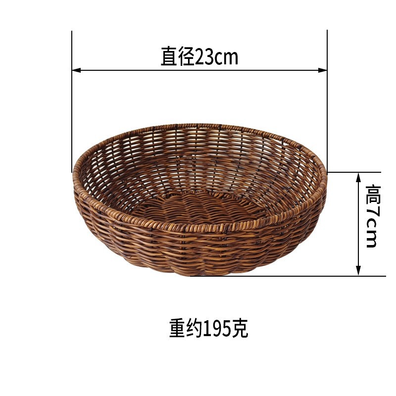 Cesta de Drenaje Redonda para Frutas de PP Multifuncional para Cocina image 10