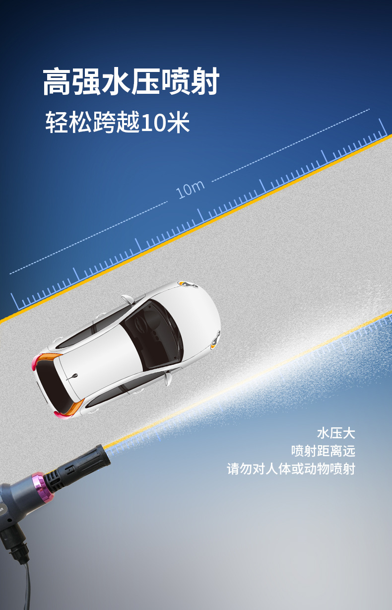 Directly from the Manufacturer, Wholesale Wireless Car Wash Machine, Lithium Battery Rechargeable Car Wash Gun, High-Pressure Water Gun, Spray Gun for Watering Flowers, Car Wash Tool