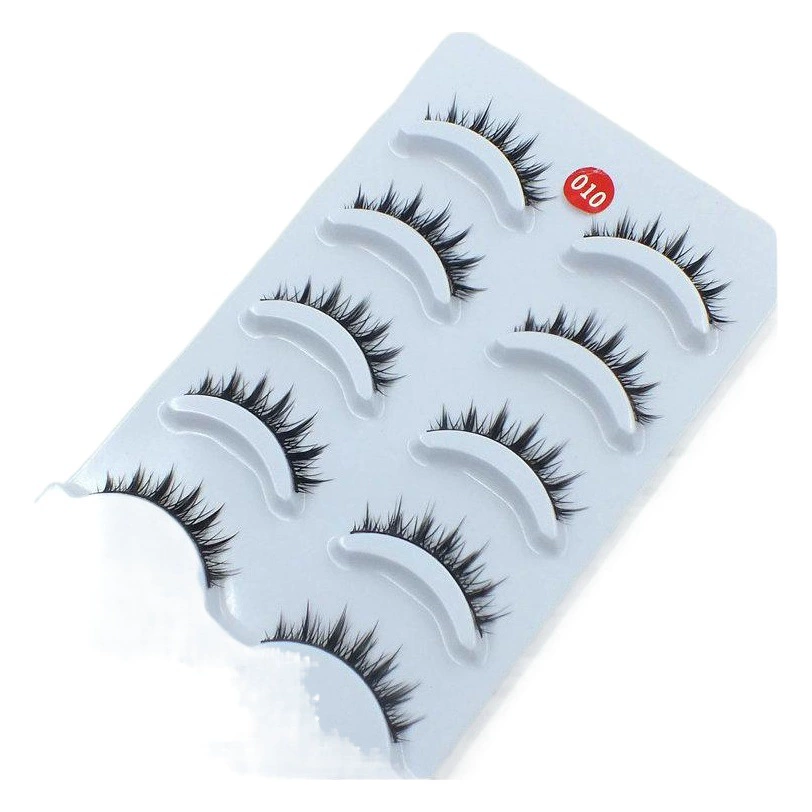 5 пар штучных ресниц ручной работы густые ресницы модные ресницы длиной 1,3 см светская принцесса Фан накладные ресницы