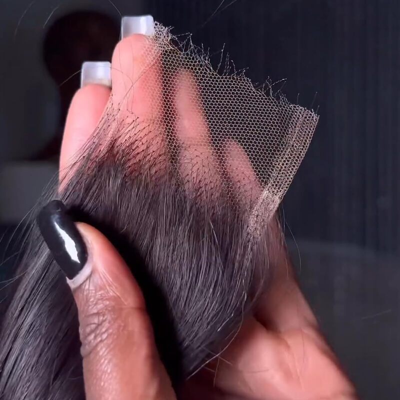 Real Hair Smooth Transparent Mesh Hd Hair Block 5X5/2X6/ Swiss Lace Closure Fully Hand-Woven Lace Real Hair Smooth Transparent Mesh Hd Hair Block 5X5/2X6/ Swiss Lace Closure Fully Hand-Woven Lace