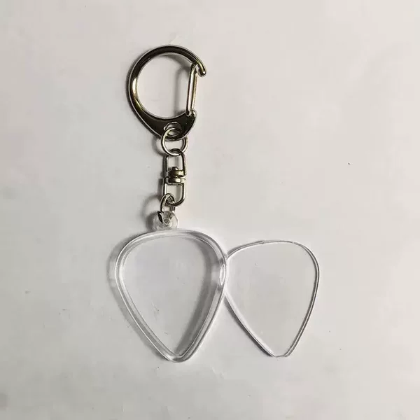 Transparent Pick Box Guitar Collection Standard Pick Pendant Necklace Keychain Pick Storage Pendant Customization
