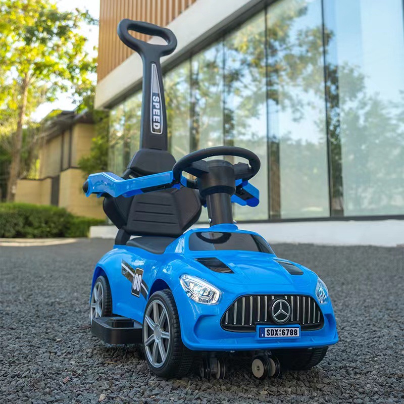 Carro para niños, coche torcido, 1-3 años, coche de juguete para bebés, coche, rueda universal, coche antideslizante