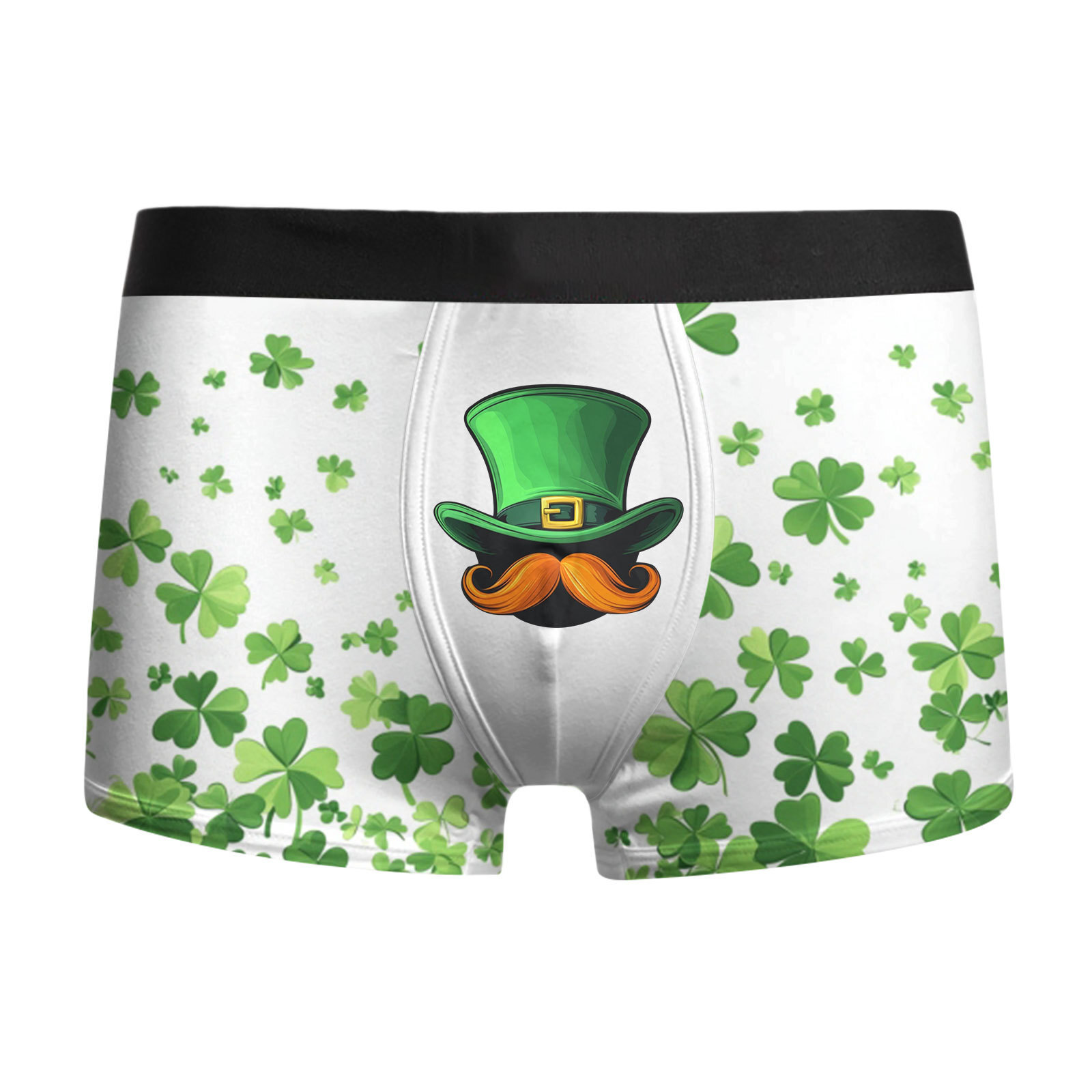 Ropa interior para hombre St. Pa Day, pantalones cuadrangulares para hombre, calzoncillos bóxer de cintura media de gran tamaño transpirables, estampado 3D MP01