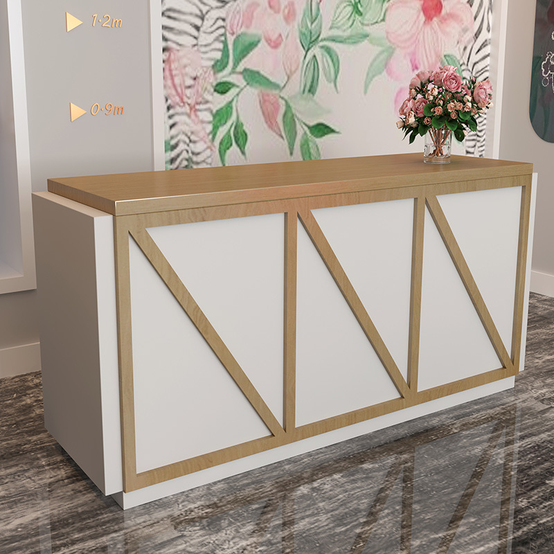 收银台服装店简约现代店铺小型接待桌前台桌美容院理发奶茶店柜台