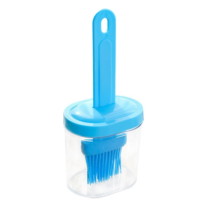 Бытовая масляная кисть с бутылкой, небольшой масляный горшок, кухонная, устойчивая к высоким температурам, артефакт для выпечки, пластиковая встроенная щетка для бутылки с маслом для барбекю