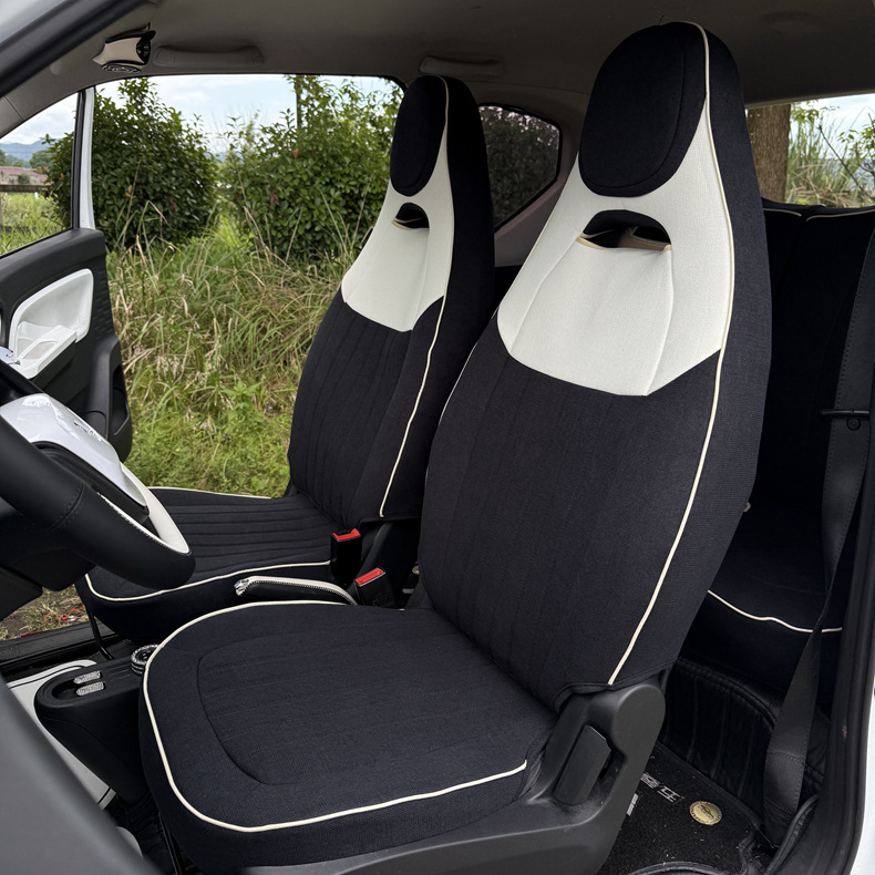 Fabric Cute Cartoon Breathable Car Seat Cover Full Set for Wuling Hongguang MINI 2020-2022