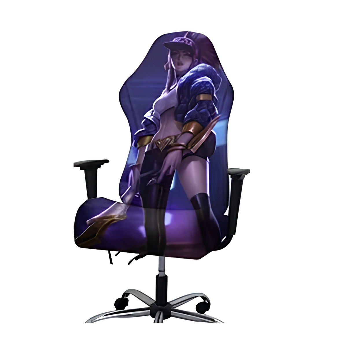 Impresión digital transfronteriza personalizada e-deportes cubierta de silla comercio exterior personalizada seda seda seda cubierta de silla fábrica de fuente