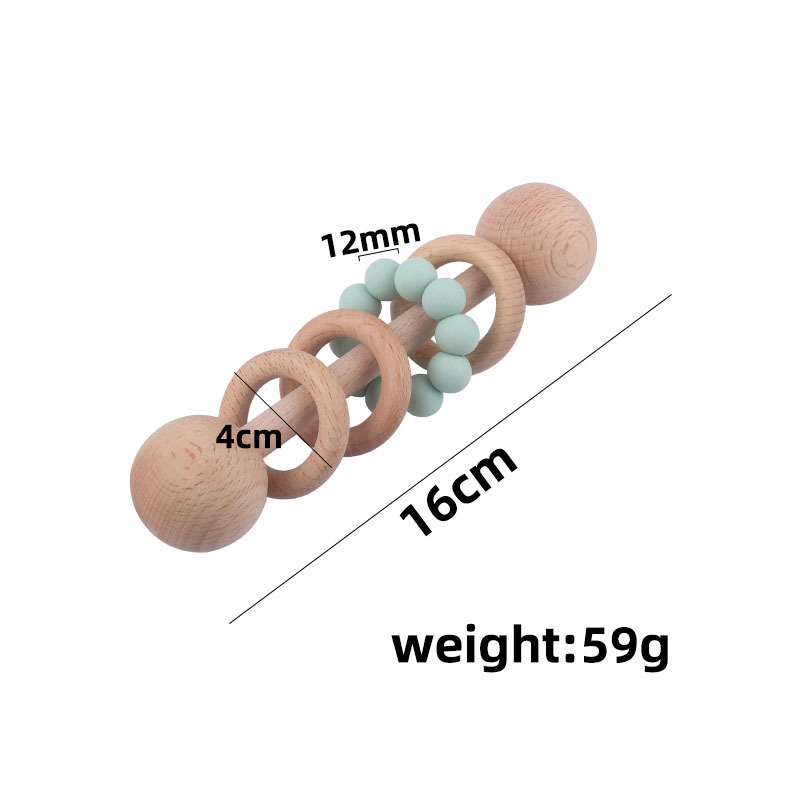 Nuevo bebé suministros bebé DIY cuentas de silicona mordedor niños Beech dientes moler palo AliExpress Juguetes