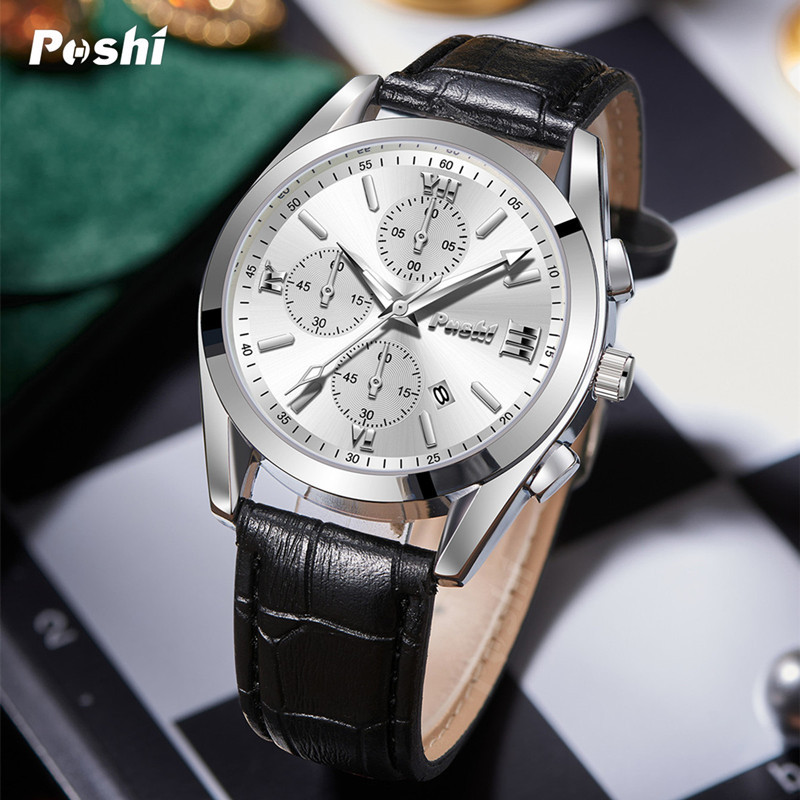 Nuevo reloj de movimiento automático reloj de los hombres calendario luminoso impermeable moda reloj de cuarzo de los hombres