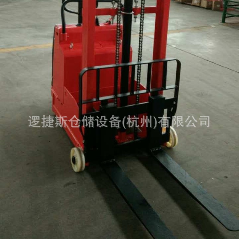 半电动平衡重式堆高车液压升降电瓶装卸车搬运铲车步行式1吨叉车