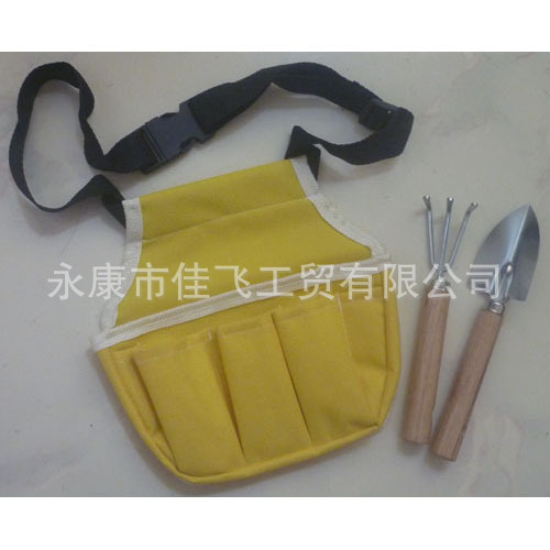 3件套园林工具套装含600D园林工具腰包牛津布袋子园林耙子园林铲
