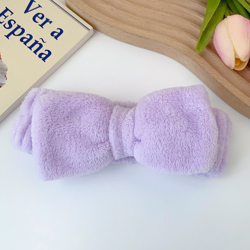 Fronteriza arco lavado facial correa de pelo correa de muñeca Europa y América color sólido aplicar máscara de pelo banda de belleza adornamientos para el pelo al por mayor