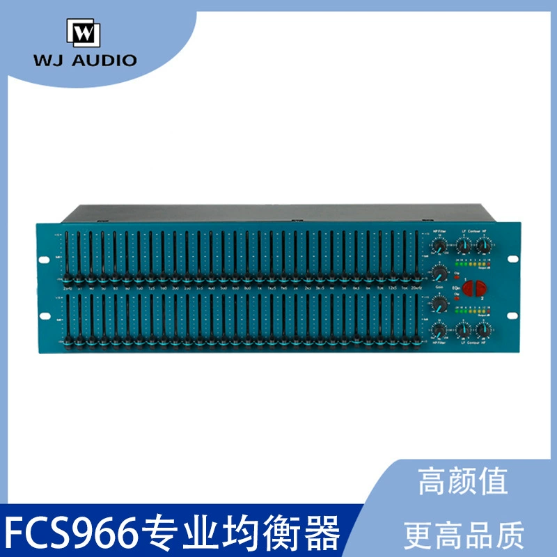 Профессиональный эквалайзер FCS966 для сцены, тюнер, эффекты KTV, аудиопроцессор, эквалайзер, лимитер