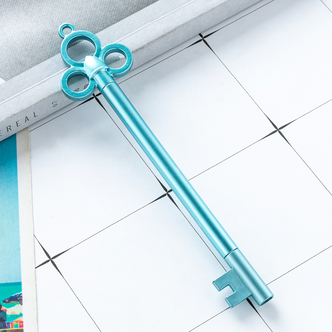 Fabricante mayorista clave modelado bolígrafo neutro logotipo imprimible oficina estudiantes papelería bolígrafo de escritura negro bolígrafo de firma