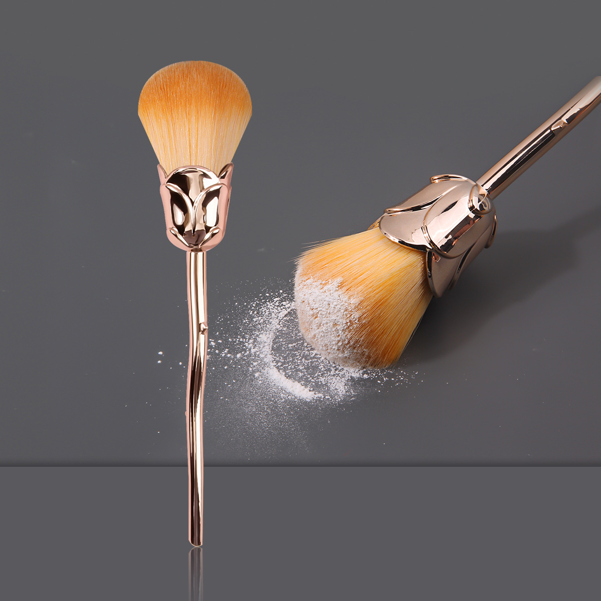 Sola Rosa cepillo suelto rubor cepillo suave pelo portátil multifuncional maquillaje cepillo de alta gama herramientas de belleza