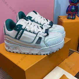 缀高版纯原驴家欧洲站跨境外贸百搭小白鞋男女增高运动鞋胖丁鞋