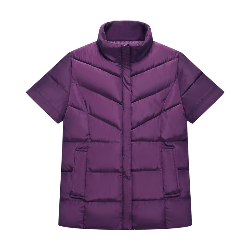 Chaleco de algodón de los hombres con mangas extra grande tamaño manga corta chaleco papá más tamaño gordo viejo hombre media manga abajo chaqueta