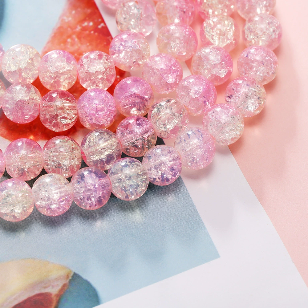 Beaded bracelet handmade round glass beads 10 mm, 1.8 mm hole, DIY 20 or 50 pcs