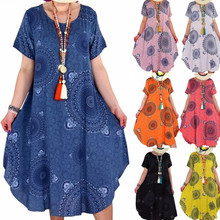 跨境2020夏季wish速卖通eBay爆款不规则圆点印花女装短袖连衣裙