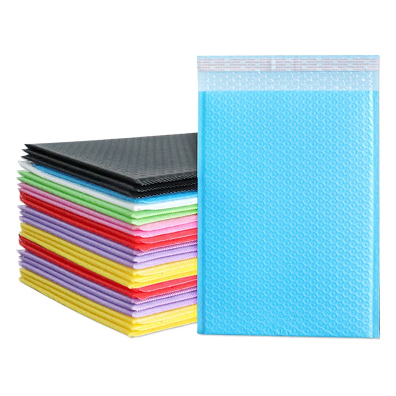 Co-extruida película burbuja bolsa color compuesto bolsa embalaje expreso bolsa impermeable bolsa espesada ropa embalaje espuma envolvente bolsa