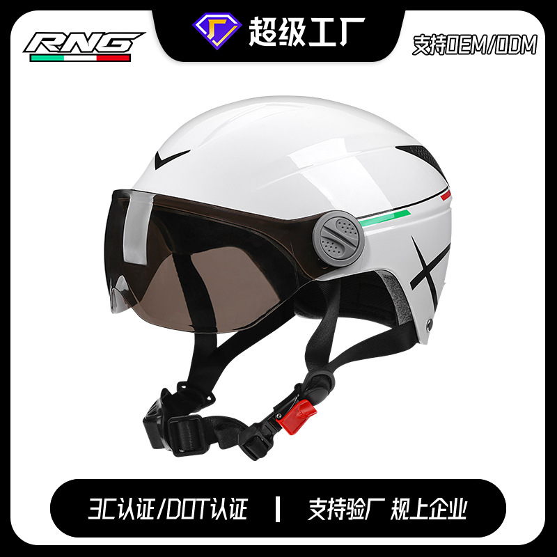 [Personalizado] Casco de motocicleta certificado 3C para vehículos eléctricos, casco transpirable unisex para adultos de verano.