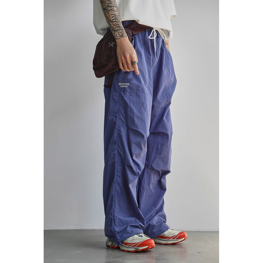 American Retro Outdoor Lightweight Packable Quick-Dry Cargo Pants Unisex Summer Loose Casual Straight-Leg Sports Long Pants