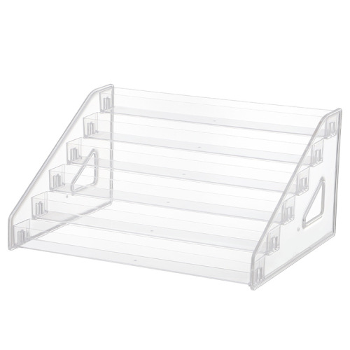 Transparent acrylic multi-layer nail polish display rack lipstick storage rack eye shadow plastic detachable cosmetic display stand