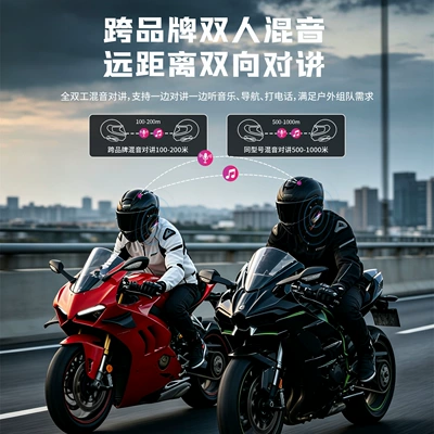 Noise-Cancelling Motorcycle Helmet Bluetooth Headset: Motorcycle Helmet Headset